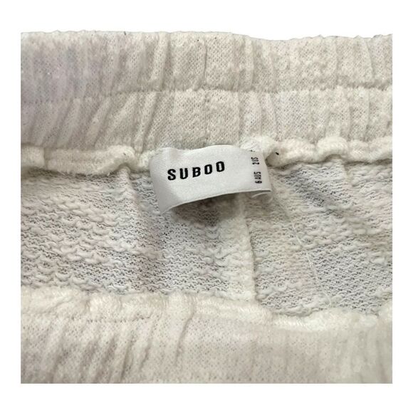 SUBOO Women's Shorts Castaway Fringing And Lattice Detailing White Size 2 - Picture 7 of 9